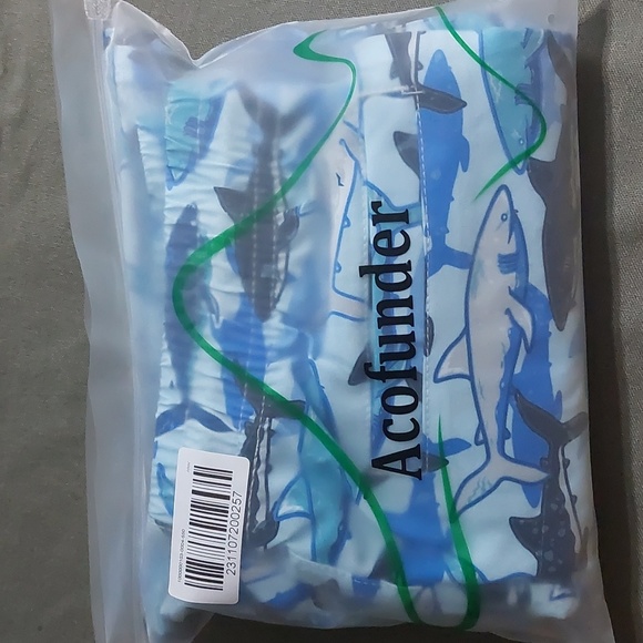 2 Acofunder Printed Sharks Boys Swim Shorts - Picture 4 of 4